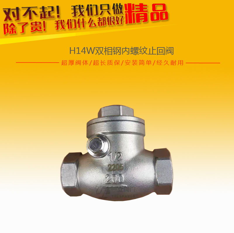 H14W雙相鋼內螺紋止回閥